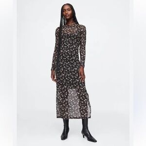 NWT GAP Mesh Midi Dress in XS